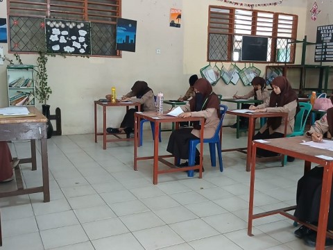 Peserta Didik MAN 1 Deli Serdang Mengikuti Asesmen Sumatif S 