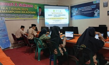Lima siswa MAN 1 Deli Serdang Ikuti Olimpiade Bahasa Arab (OBA) Ke-9 Tahun 2026 Tingkat Kabupaten