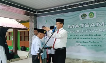 MAN 1 Deli Serdang Laksanakan MATSAMA Bagi Peserta Didik Baru TA. 2025/2026